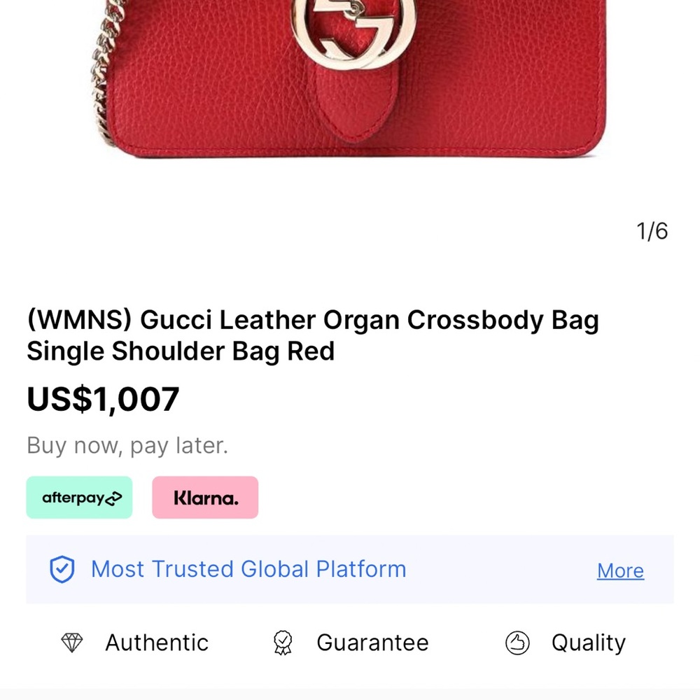 Gucci Red crossbody